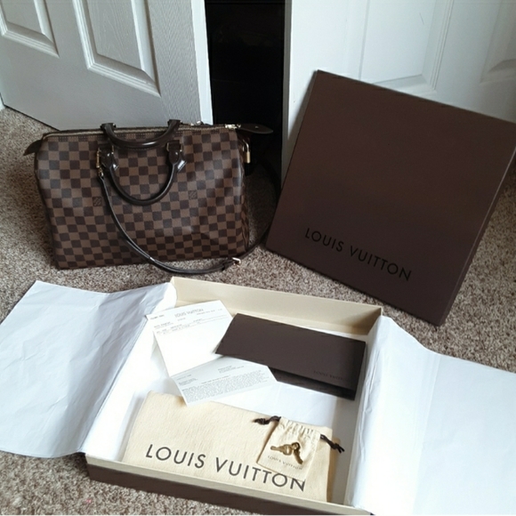 TRADED ❤ Louis Vuitton DE Speedy 35 - Picture 2 of 15